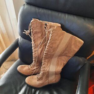 NEW ! Journee Collection Jenicca Boot Women Light Tan Size 9 Extra Wide
